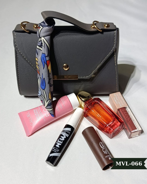 Vizon Fularlı Askılı El Çantası